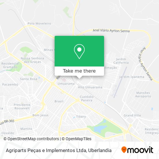 Agriparts Peças e Implementos Ltda map
