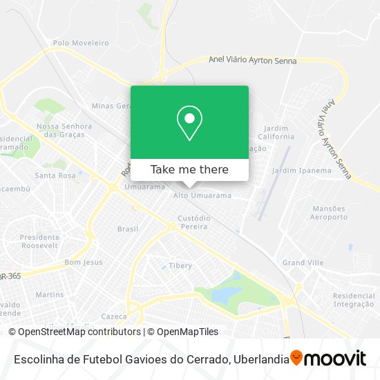 Escolinha de Futebol Gavioes do Cerrado map