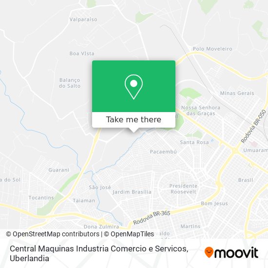 Central Maquinas Industria Comercio e Servicos map