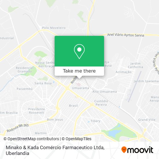 Minako & Kada Comércio Farmaceutico Ltda map