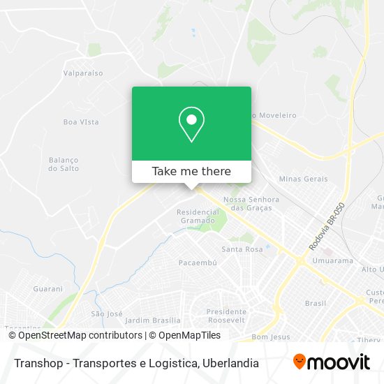 Transhop - Transportes e Logistica map
