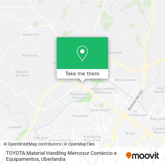 TOYOTA Material Handling Mercosur Comércio e Equipamentos map