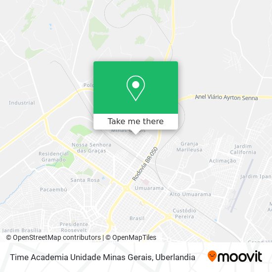 Time Academia Unidade Minas Gerais map