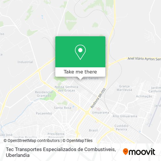 Tec Transportes Especializados de Combustiveis map