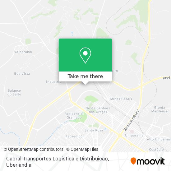 Cabral Transportes Logistica e Distribuicao map