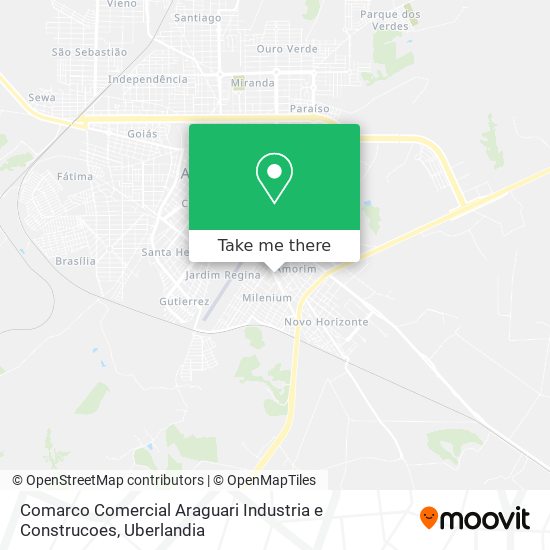 Comarco Comercial Araguari Industria e Construcoes map