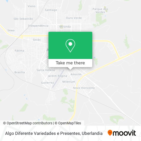 Algo Diferente Variedades e Presentes map
