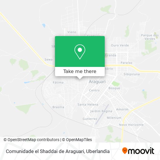 Comunidade el Shaddai de Araguari map