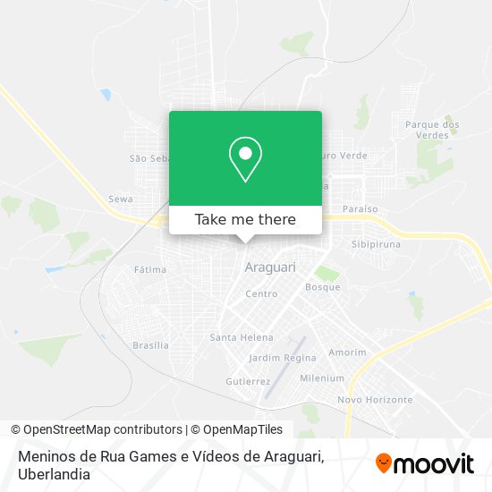 Meninos de Rua Games e Vídeos de Araguari map