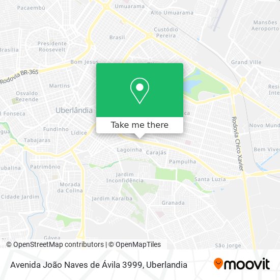 Mapa Avenida João Naves de Ávila 3999