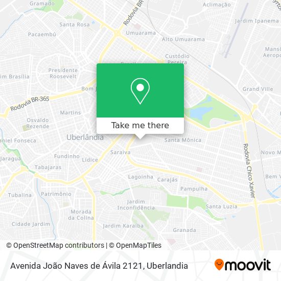 Mapa Avenida João Naves de Ávila 2121