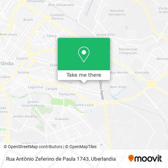 Rua Antônio Zeferino de Paula 1743 map