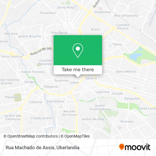 Mapa Rua Machado de Assis