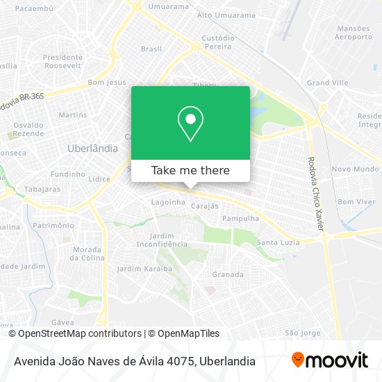Mapa Avenida João Naves de Ávila 4075