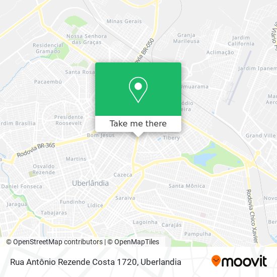 Rua Antônio Rezende Costa 1720 map