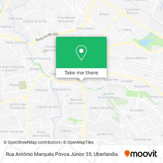 Mapa Rua Antônio Marquês Póvoa Júnior 35