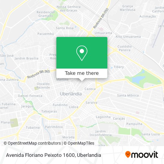 Mapa Avenida Floriano Peixoto 1600