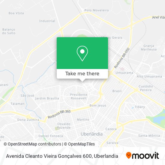 Avenida Cleanto Vieira Gonçalves 600 map