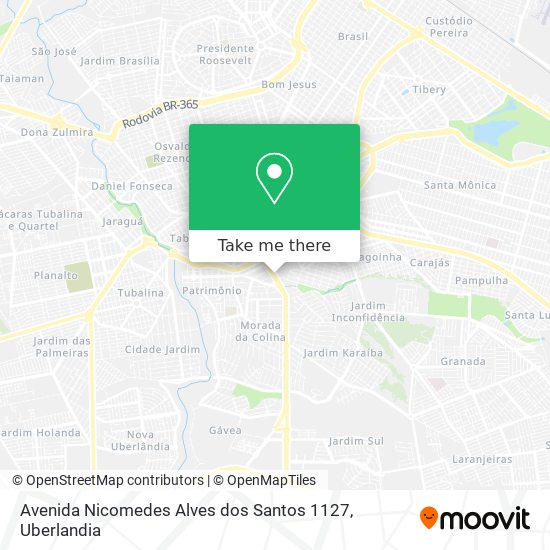 Mapa Avenida Nicomedes Alves dos Santos 1127