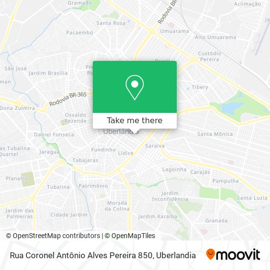 Rua Coronel Antônio Alves Pereira 850 map