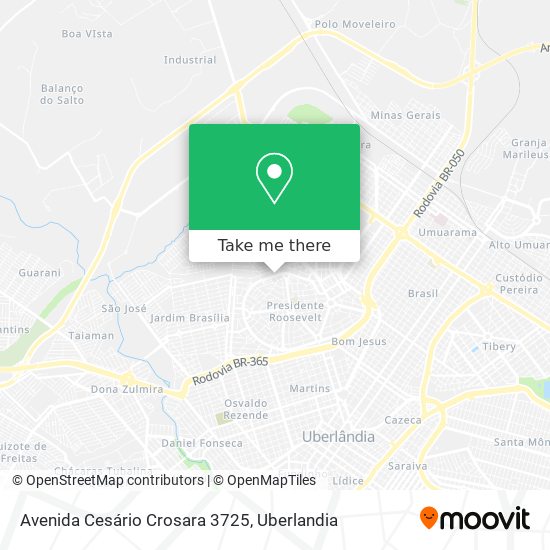 Avenida Cesário Crosara 3725 map