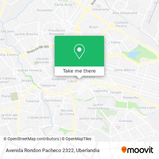 Mapa Avenida Rondon Pacheco 2322