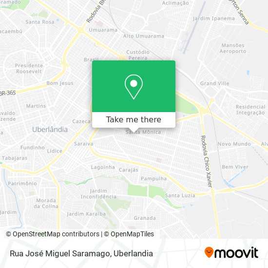 Mapa Rua José Miguel Saramago