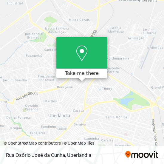 Mapa Rua Osório José da Cunha