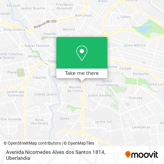 Mapa Avenida Nicomedes Alves dos Santos 1814