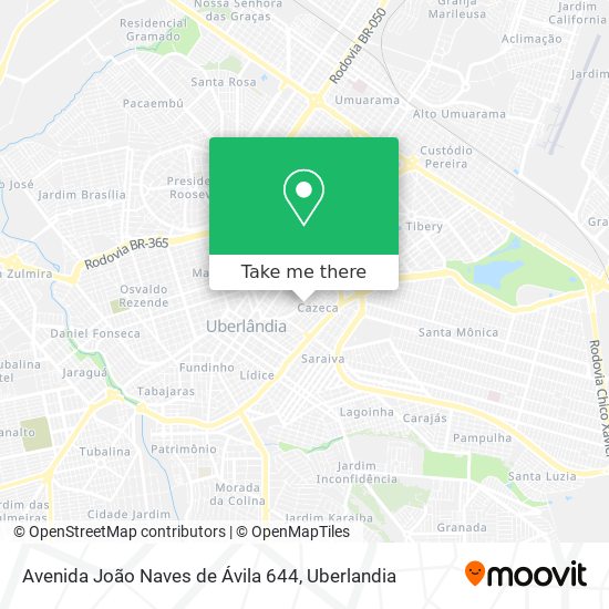 Avenida João Naves de Ávila 644 map