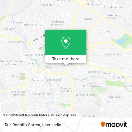 Mapa Rua Rodolfo Correa