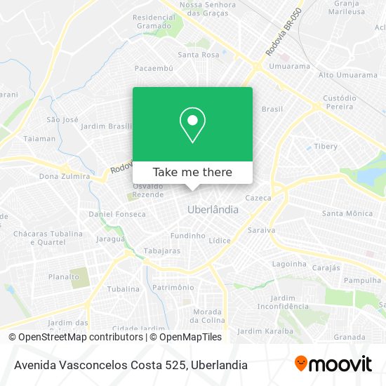 Mapa Avenida Vasconcelos Costa 525