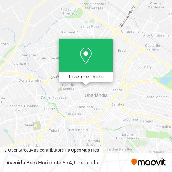 Mapa Avenida Belo Horizonte 574