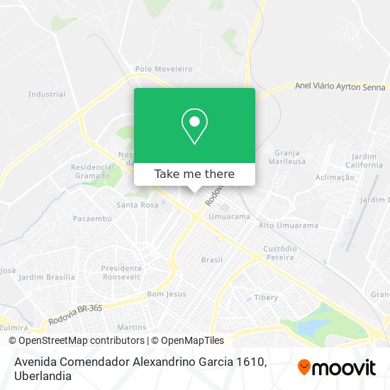 Mapa Avenida Comendador Alexandrino Garcia 1610