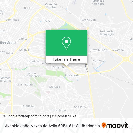 Mapa Avenida João Naves de Ávila 6054-6118