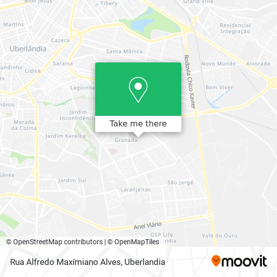 Mapa Rua Alfredo Maxímiano Alves