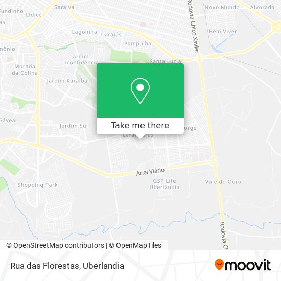 Rua das Florestas map