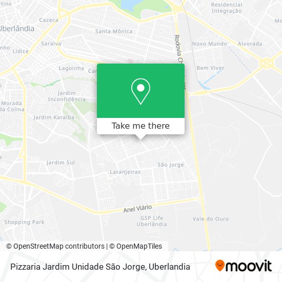 Pizzaria Jardim Unidade São Jorge map