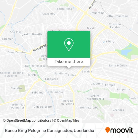 Banco Bmg Pelegrine Consignados map