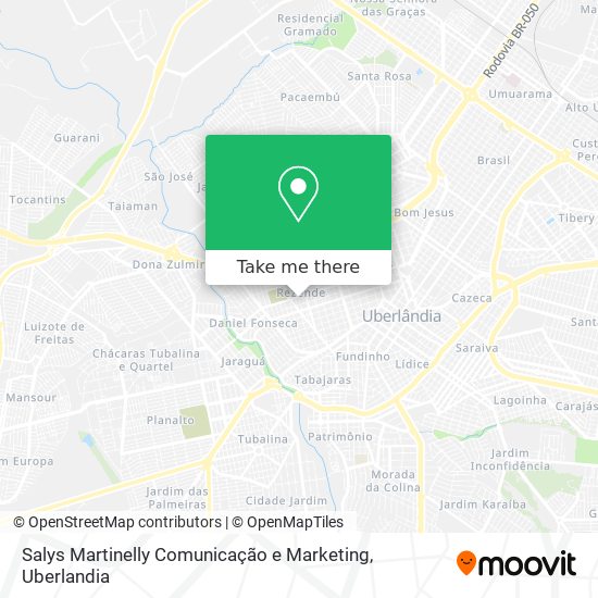 Mapa Salys Martinelly Comunicação e Marketing