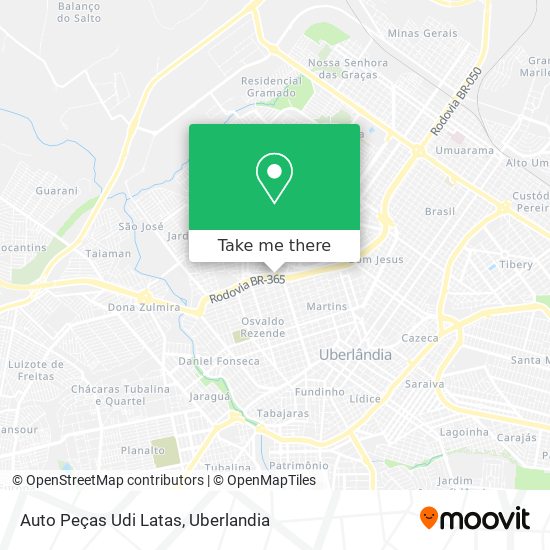 Auto Peças Udi Latas map
