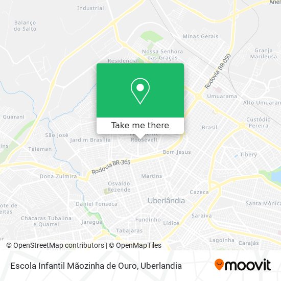 Mapa Escola Infantil Mãozinha de Ouro