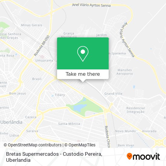 Bretas Supermercados - Custodio Pereira map