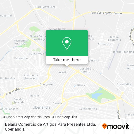 Belana Comércio de Artigos Para Presentes Ltda map