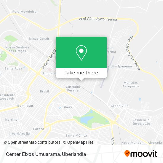 Center Eixos Umuarama map