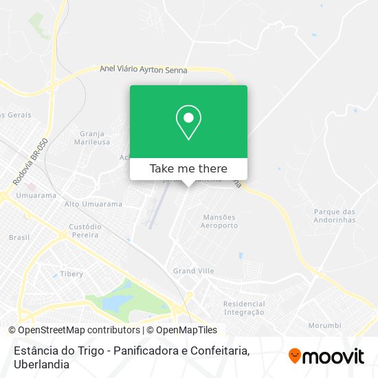 Mapa Estância do Trigo - Panificadora e Confeitaria