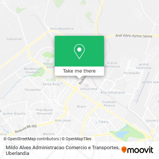 Mildo Alves Administracao Comercio e Transportes map