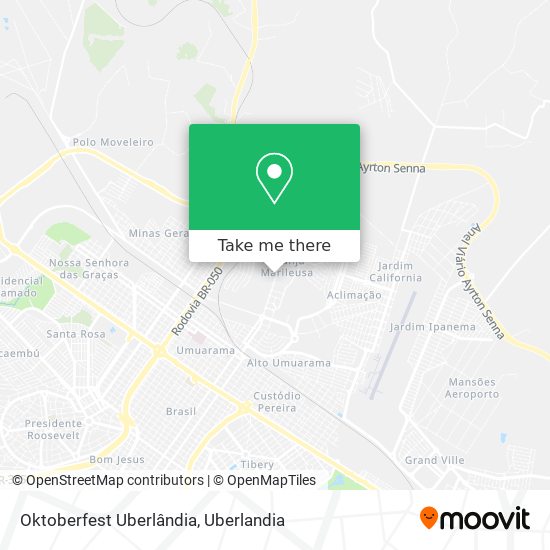 Mapa Oktoberfest Uberlândia