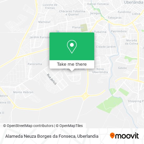 Mapa Alameda Neuza Borges da Fonseca