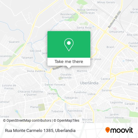 Mapa Rua Monte Carmelo 1385